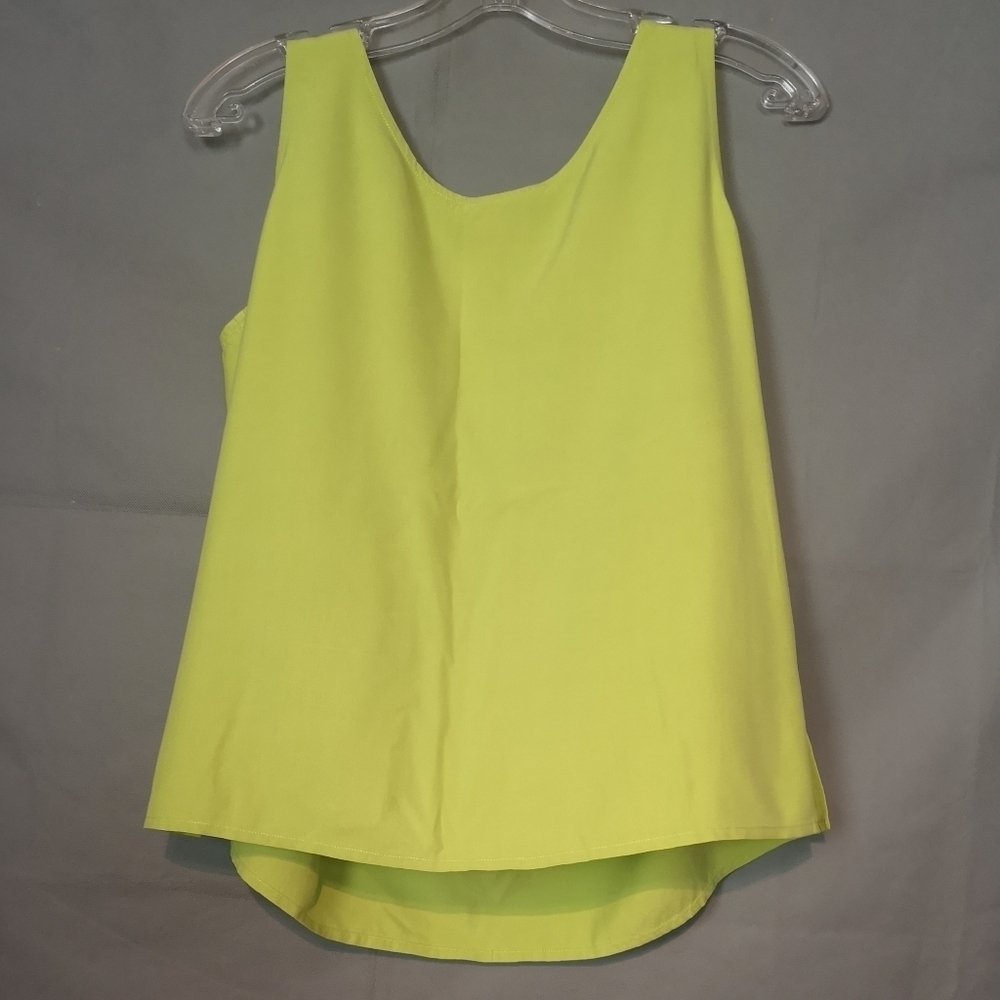 Neo-vintage Brat Green Lightweight Cropped Silk Scoop Neck Camisole Top